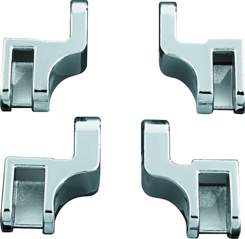 Kuryakyn 7528 - Driver Floorboard Relocation Brackets For FLST Models Chrome