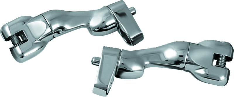 Kuryakyn 7504 - Adjustable Passenger Peg Mounts For Harley-Davidson Touring & Indian Models