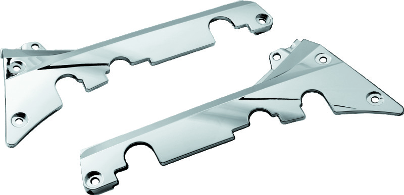 Kuryakyn 7506 - Passenger Floorboard Side Covers 01-17 Honda GL1800 Chrome