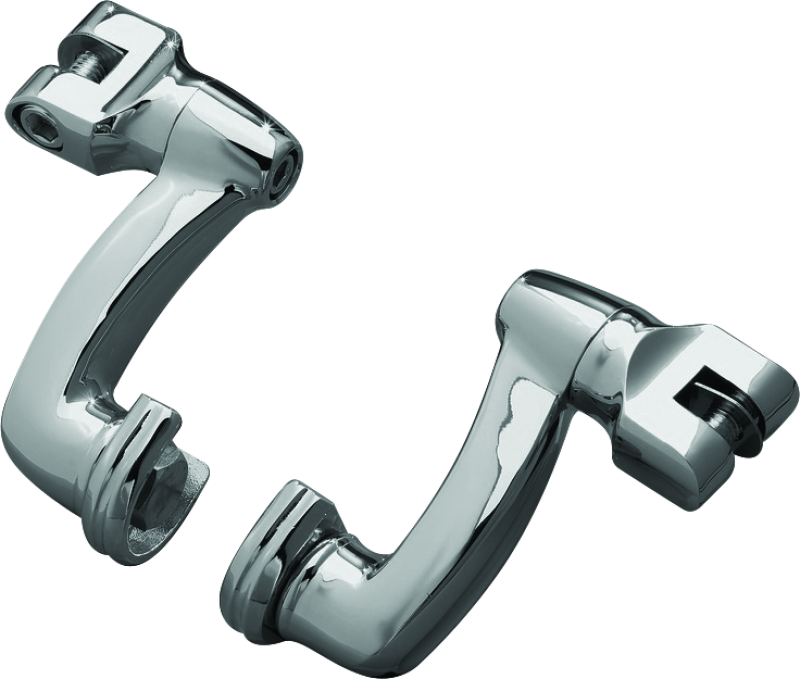 Kuryakyn 8016 - Longhorn Offset Peg Mounts Chrome (Pair)