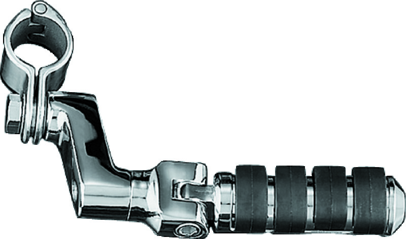 Kuryakyn 7998 - Small ISO Offset Highway Pegs With 1-1/4inch Clamp Chrome (Pair)