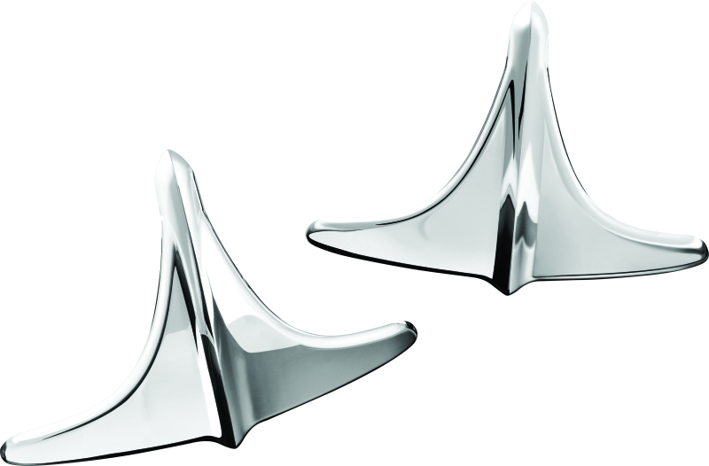 Kuryakyn 7217 - Rear Fender Accents, Leading Edge, Chrome