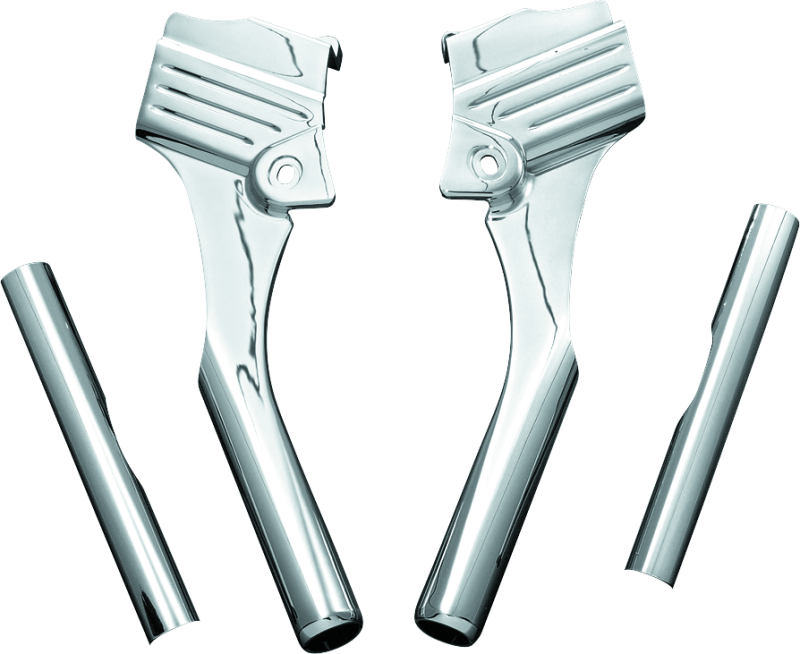 Kuryakyn 8146 - Deluxe Neck Cover Kit 95-05 Touring Models Chrome