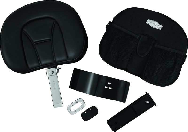 Kuryakyn 8931 - Plug-N-Go Driver Backrest With Pouch