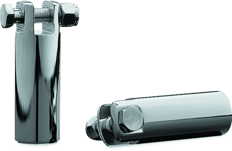 Kuryakyn 8087 - 3 1/2in Extended Peg Mount With 3/8in-16 Mount Bolts Chrome
