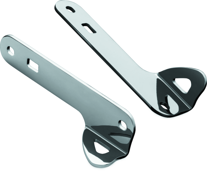 Kuryakyn 949 - Custom Teardrop Tie-Down Brackets 14-Up Touring Chrome