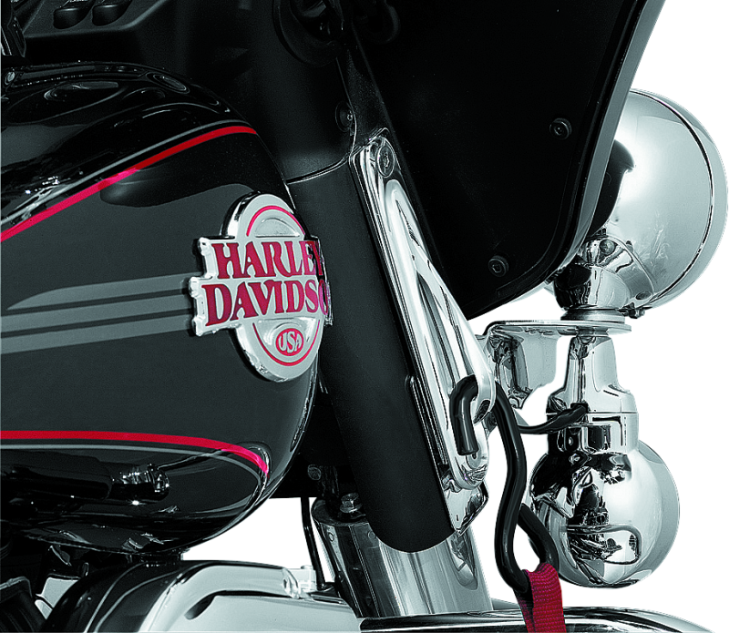 Kuryakyn 928 - Custom Teardrop Tie-Down Brackets 83-13 Touring Chrome