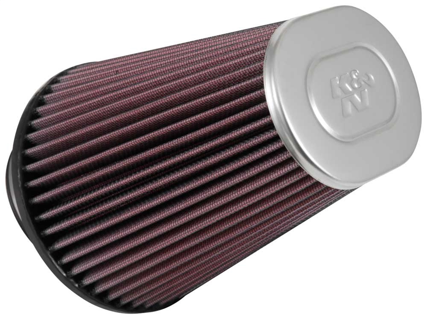 K&N RF-1033 - Uni Oval Tapered Air Filter 3.5in 10 Deg. Flg / 3.25in T OW / 4.5in T OL / 5.75in B / 7in H