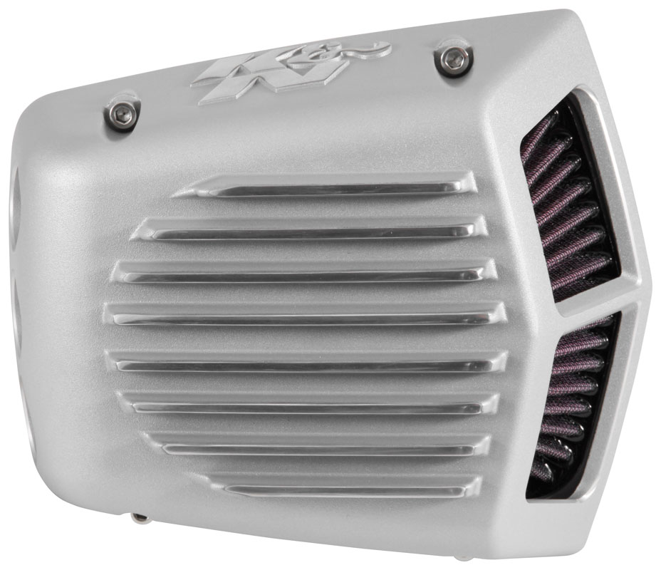 K&N RK-3951S - Street Metal Intake System 08-16 Harley Davidson Shaker Silver H/D Touring Models