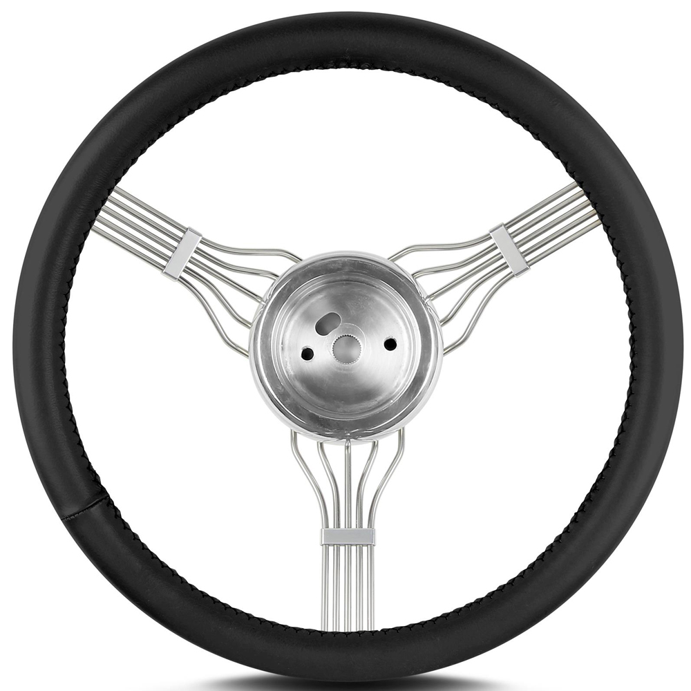 Lecarra Steering Wheels 55301 - Steering Wheel Newstalgi c Banjo Pol. w/Blk Wrap Lecarra Steering Wheels 55301 - Steering Wheel Newstalgi c Banjo Pol. w/Blk Wrap
