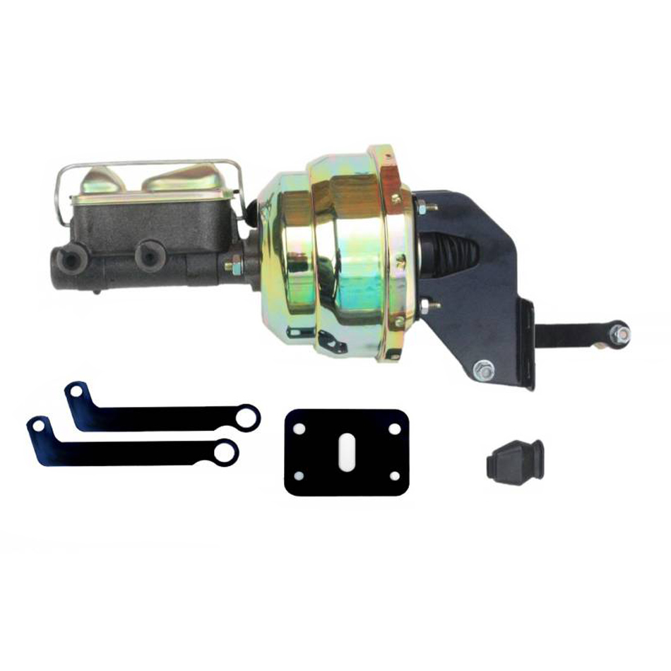 Leed Brakes A84 - 8in Brake Booster Zinc 1in Bore Master Cylinder Leed Brakes A84 - 8in Brake Booster Zinc 1in Bore Master Cylinder