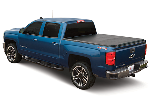Leer 630400 - 99-25 Ford Super Duty Reinforced Soft Folding Tonneau Cover Truck Bed Topper 6 Foot 9 Inch
