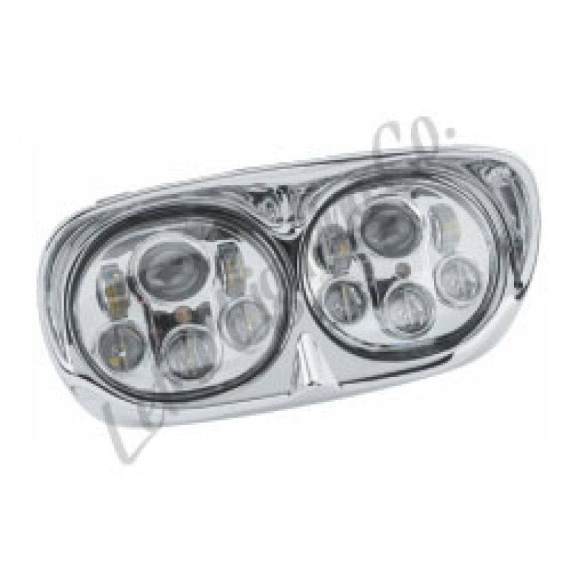 Letric Lighting LLC-LRHP-CC - Led Hdlght Dual 5.75in Chr