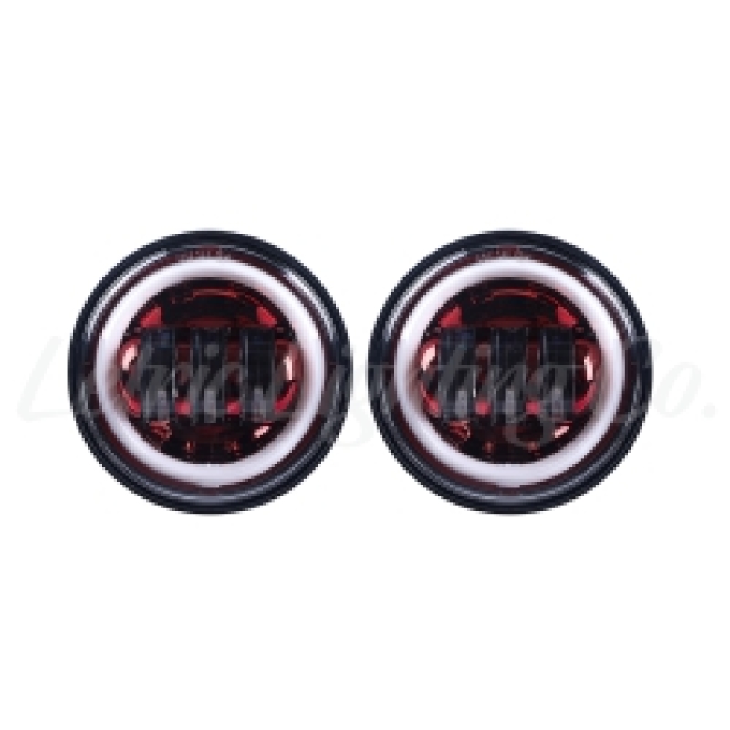 Letric Lighting LLC-LPL-RH - 4.5 Passg Lamps Red/Full Halo