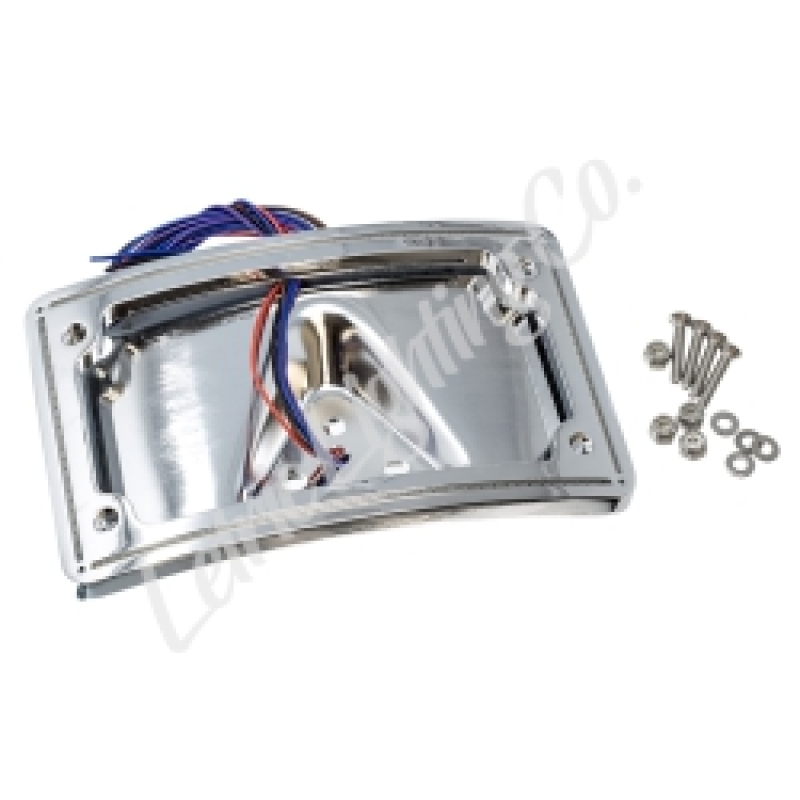 Letric Lighting LLC-CPPL-C5 - 2014+ Sportster Perfect Plate Light Chrome Curved License Plate Frame Letric Lighting LLC-CPPL-C5 - 2014+ Sportster Perfect Plate Light Chrome Curved License Plate Frame