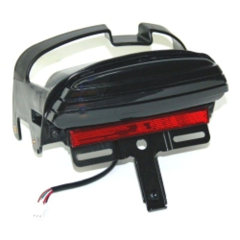Letric Lighting LLC-DTL-SS - 08-13 Dyna Fat Bob FXDF Replacement LED Taillight - Smoked