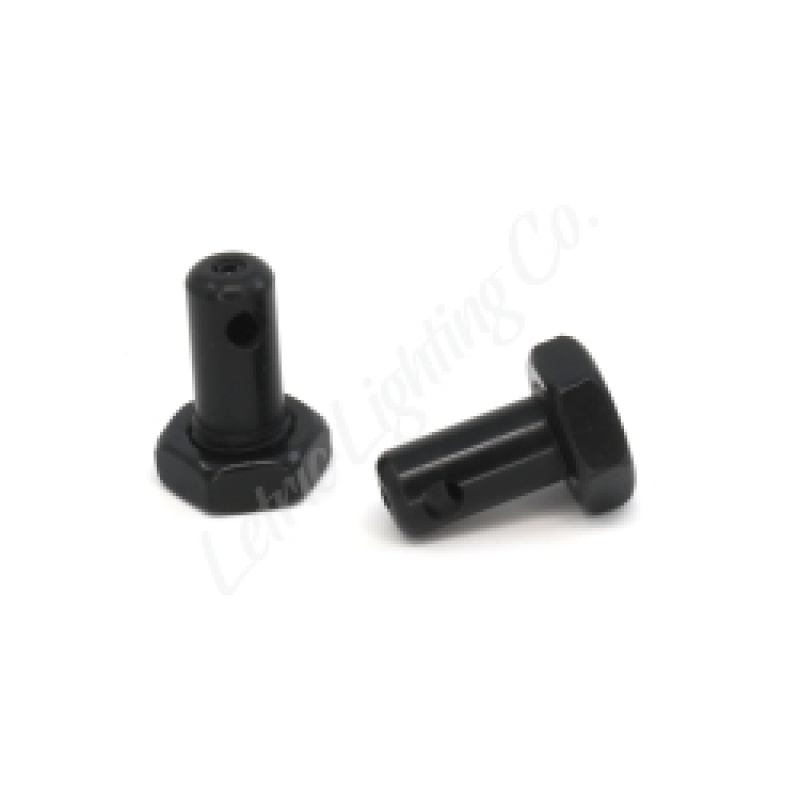 Letric Lighting LLC-45C-FMB - Front Mirror Stem Mount for 45-Caliber MINI LEDs - Black Phosphate
