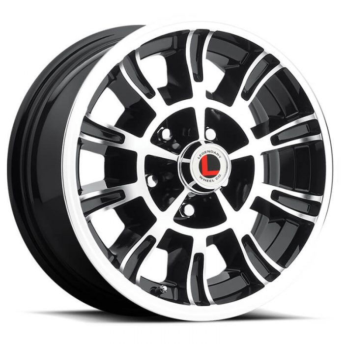 Legendary Wheels LW66-50754A - GT6 - Gloss Black/Machined