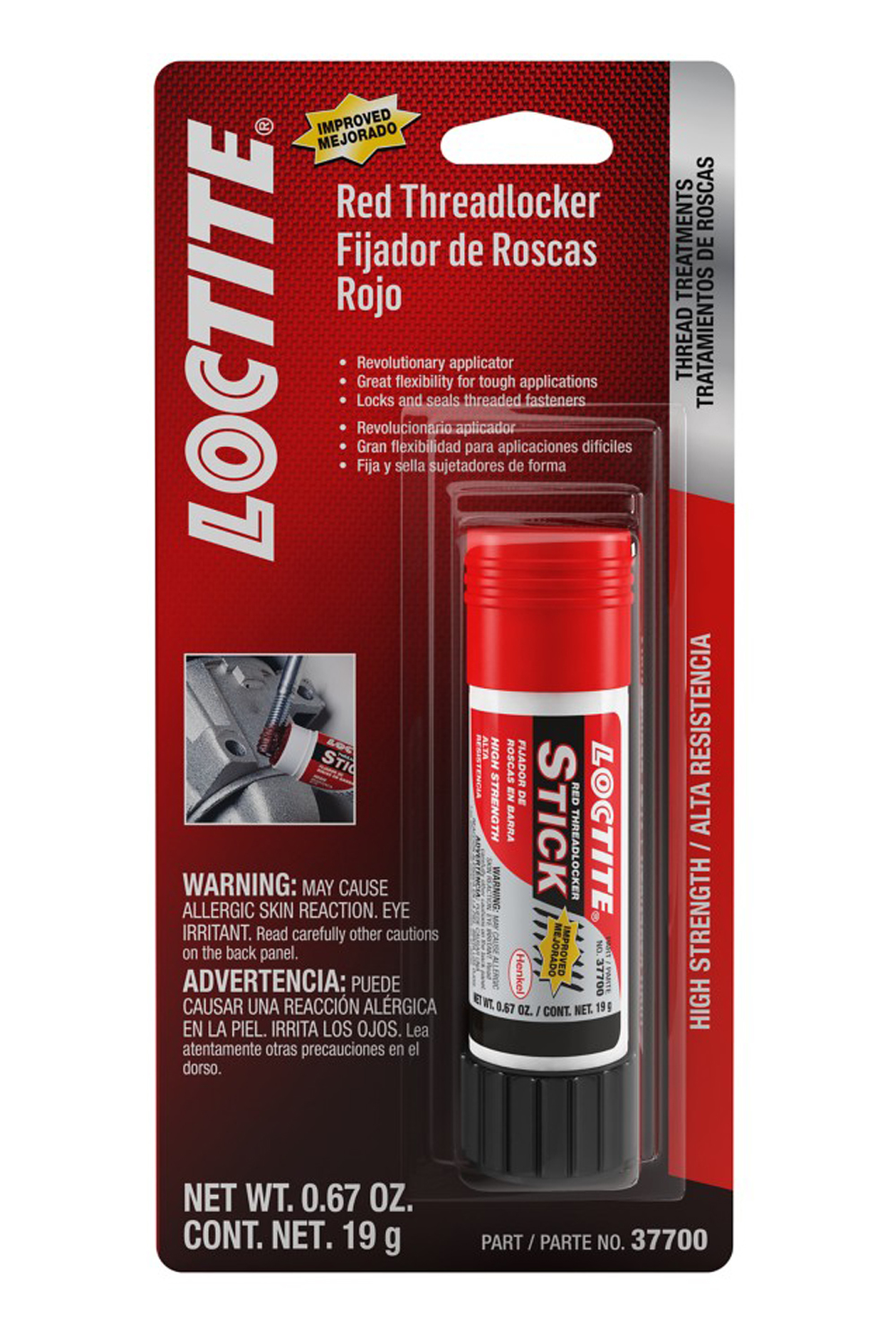 Loctite 511535 - Threadlocker Red Stick 19g/.67oz