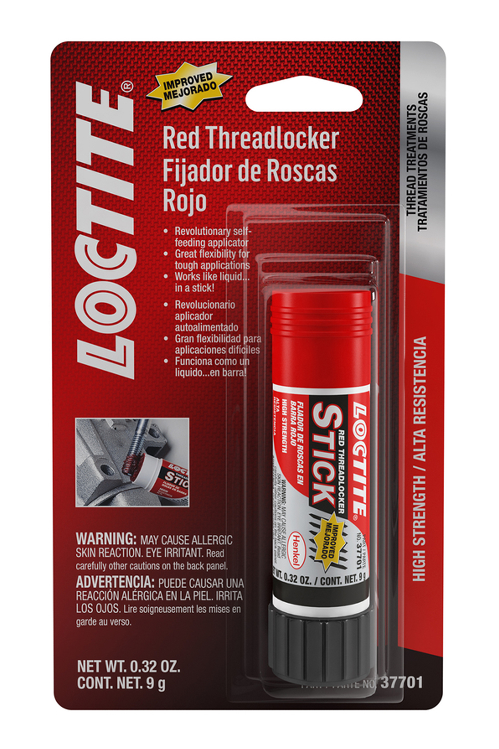 Loctite 511537 - Threadlocker Red Stick 9g/.30oz