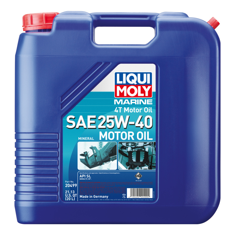Liqui Moly 20499 - 20L Marine 4T Motor Oil SAE 25W40 Liqui Moly 20499 - 20L Marine 4T Motor Oil SAE 25W40