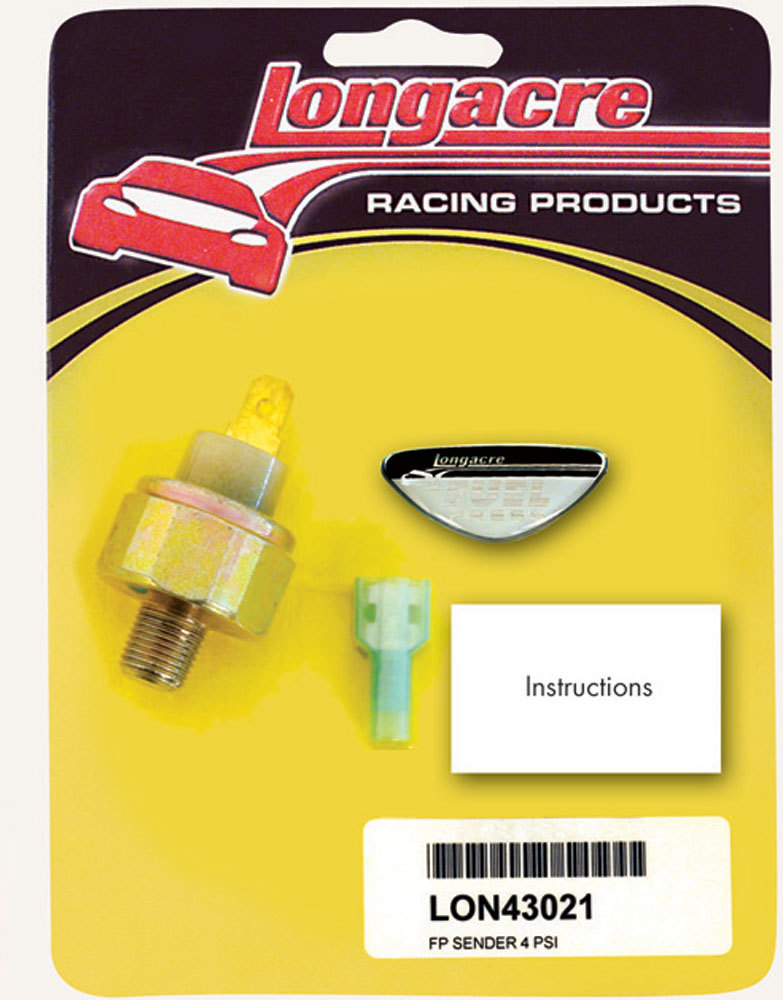 Longacre 52-43021 - Fuel Pressure Sender 1/8in NPT 4psi