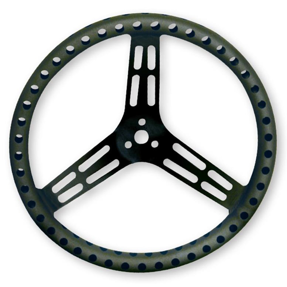 Longacre 52-56867 - Steering Wheel 15in Flat Drilled Black Longacre 52-56867 - Steering Wheel 15in Flat Drilled Black
