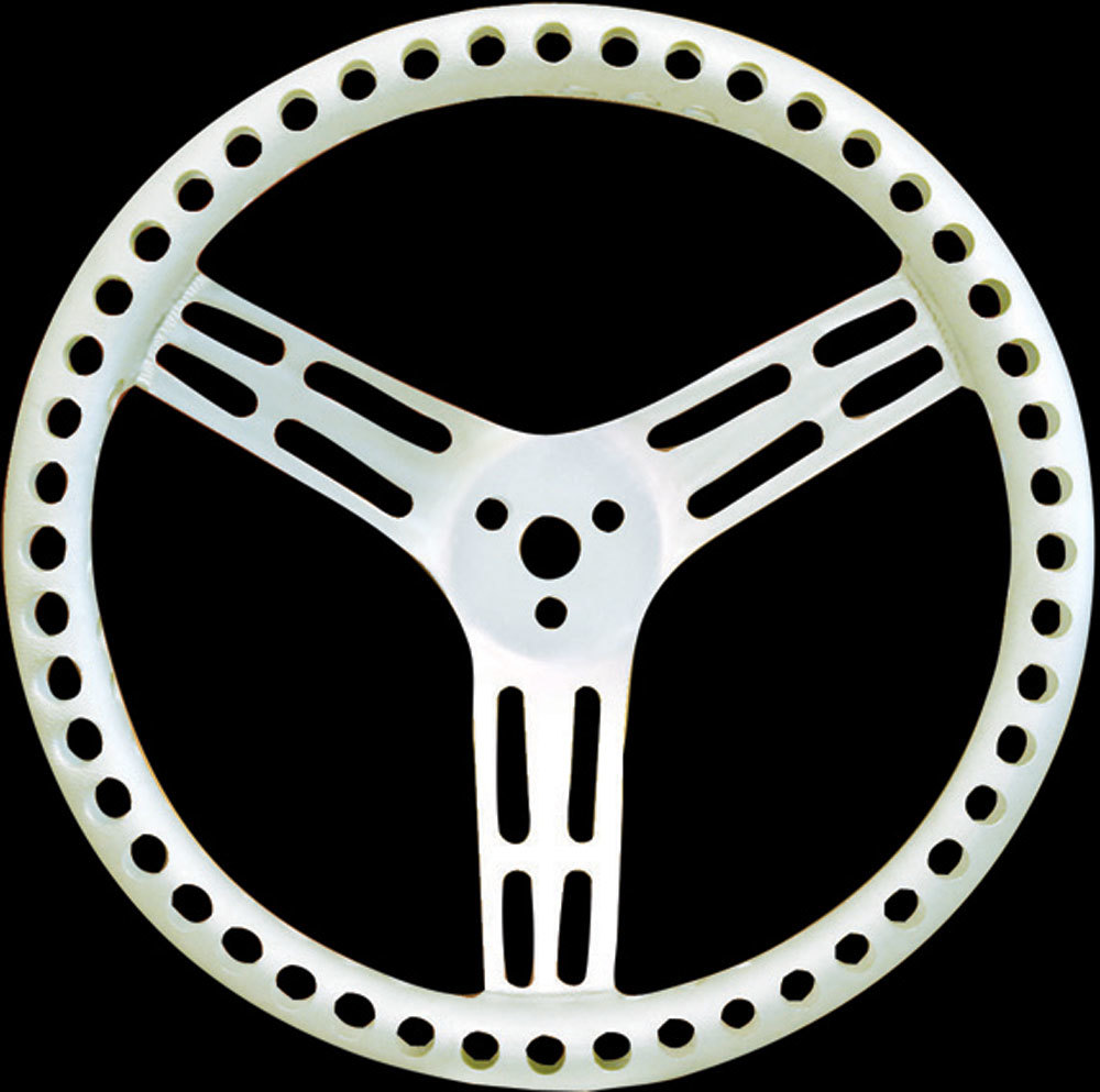 Longacre 52-56835 - Steering Wheel 14in Dished Drilled Natural
