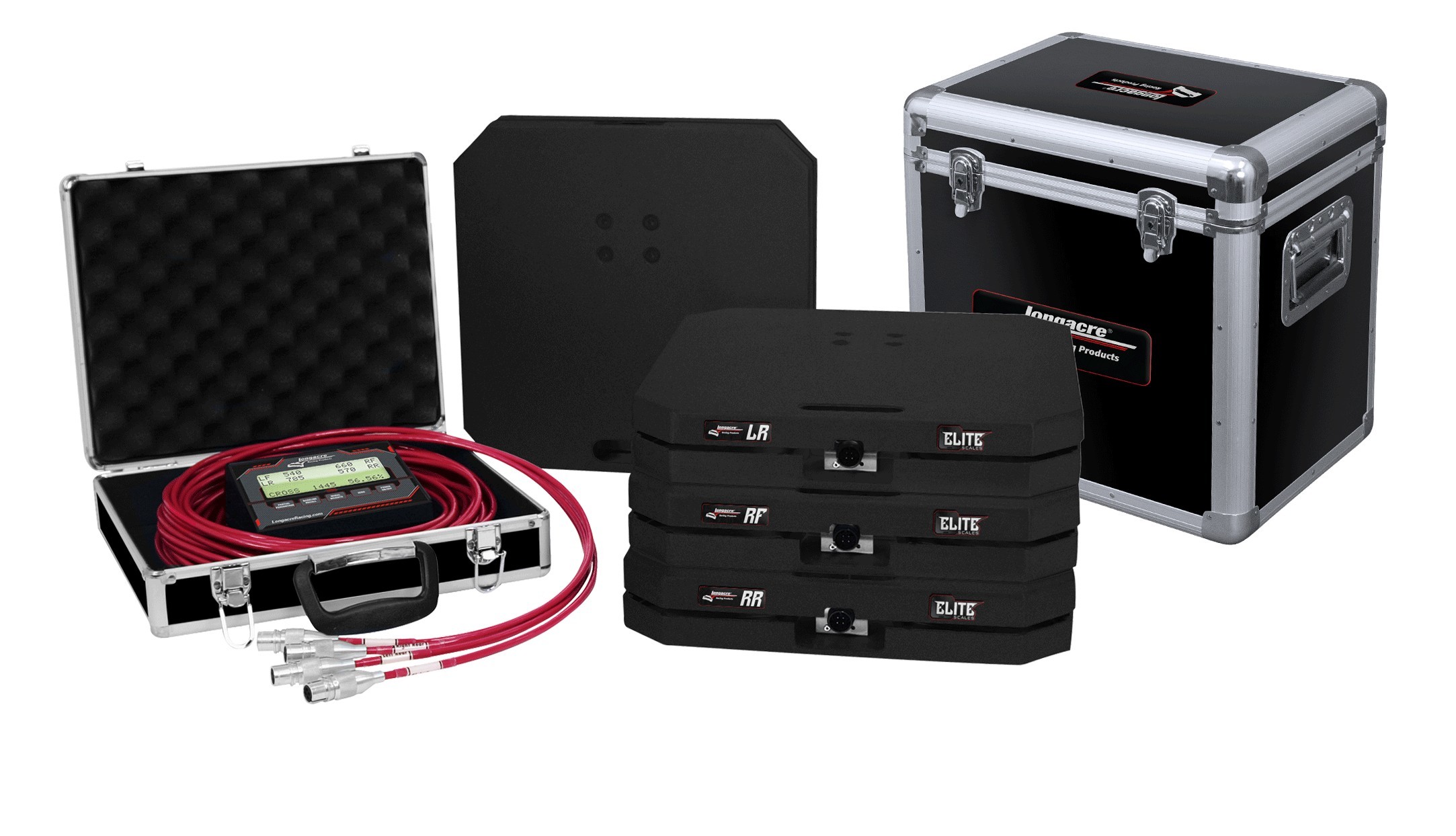Longacre 52-82593 - Scale Set Elite Wired 15in Pads 1500lbs