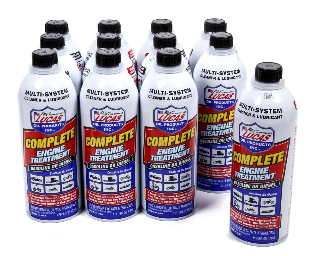 Lucas Oil Products 10016 - Complete Engine Treat Ment Case 12 x 16 Oz