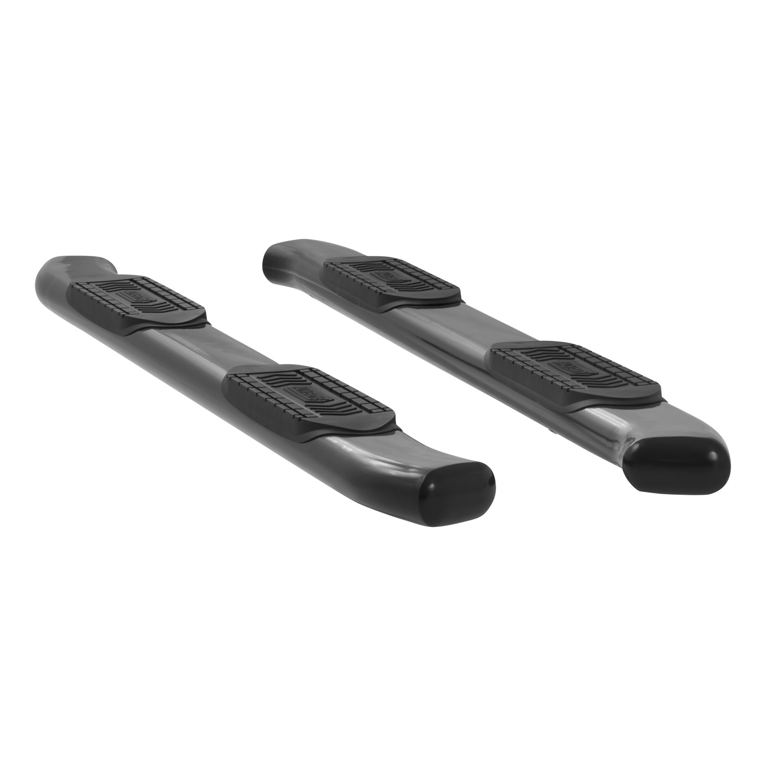 Luverne 249923B - Black Nerf Bars (6 Inch Oval Black Powder-Coated Steel Side Steps)-1 Pair