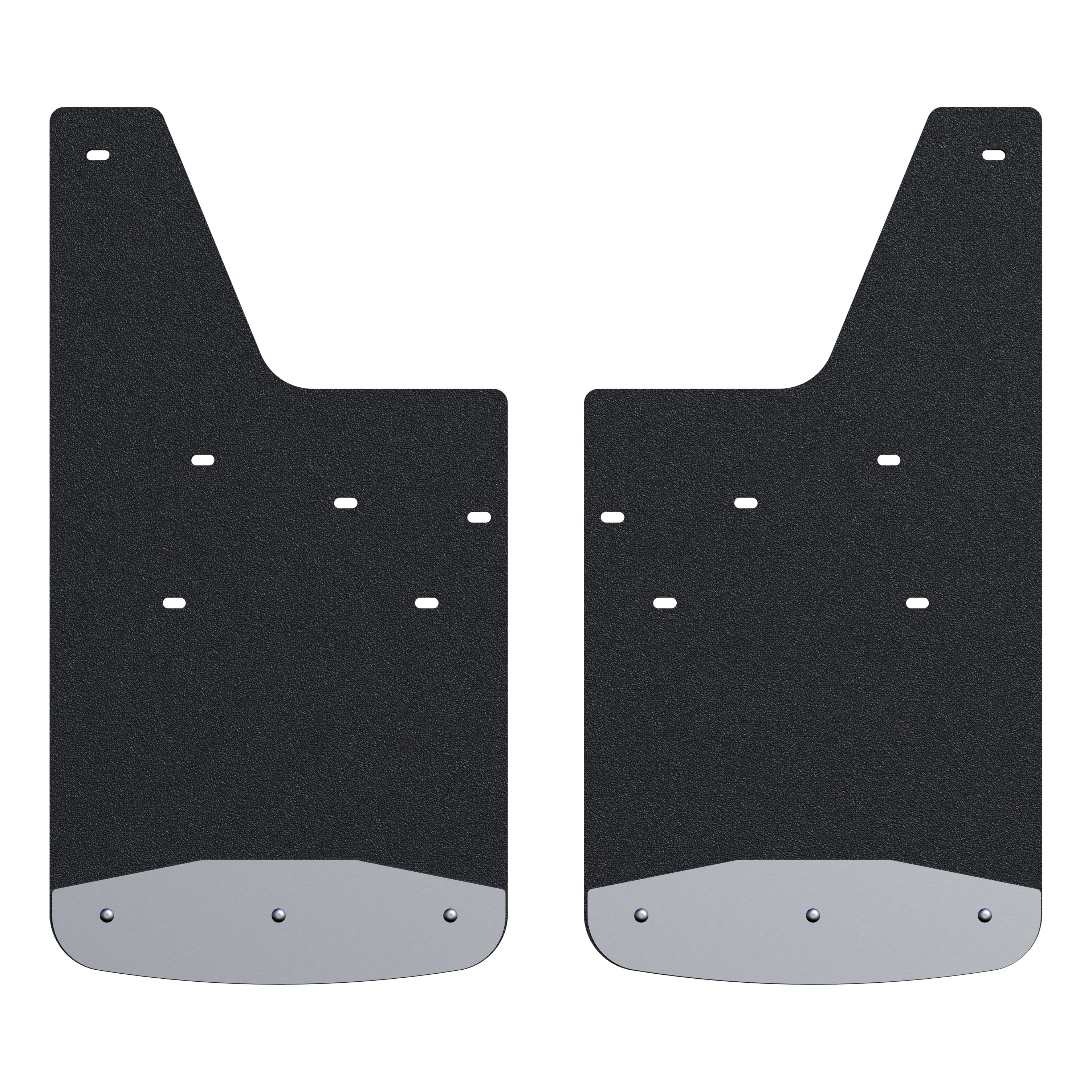 Luverne 251451 - Rear 12" x 23" Rubber Mud Guards, Select Silverado, GMC Sierra HD (2 Flaps)