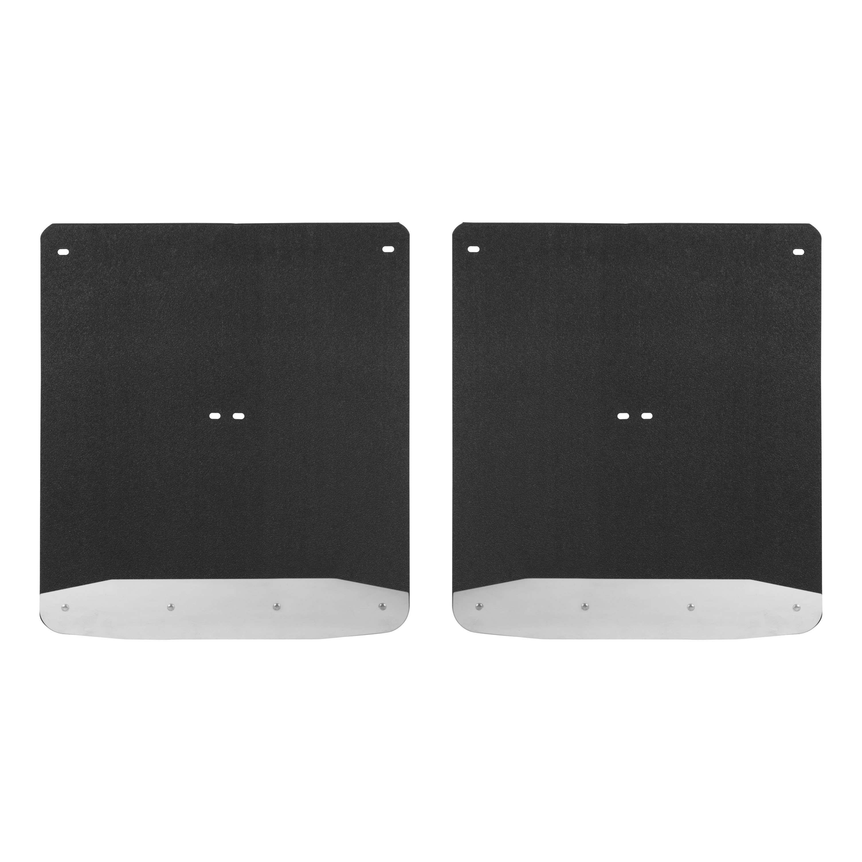 Luverne 251544 - Rear Dually 20" x 23" Rubber Mud Guards, Select Silverado, Sierra 3500 (2 Flaps)