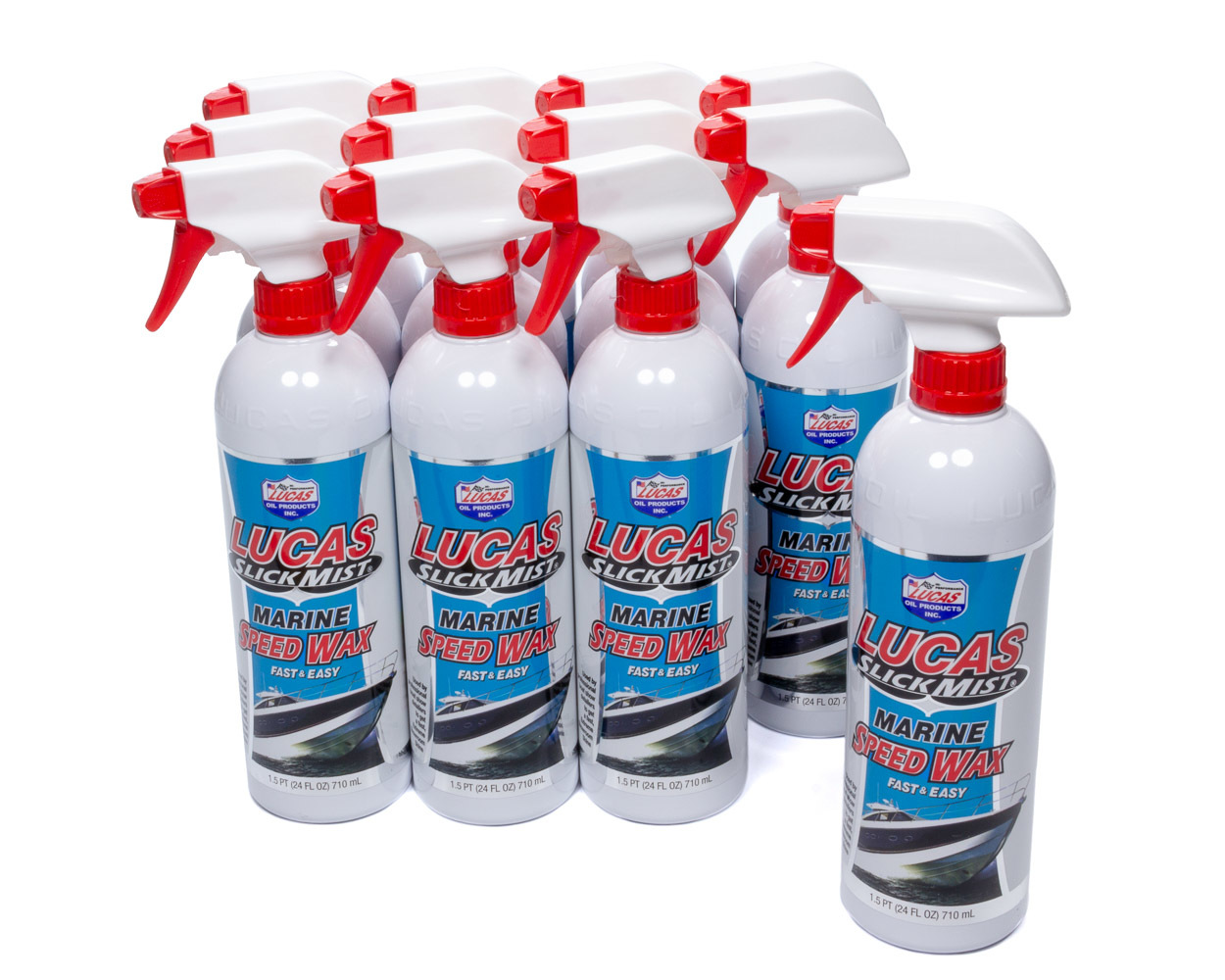 Lucas Oil Products 10980 - Slick Mist Marine Speed Wax Case 12 x 24oz