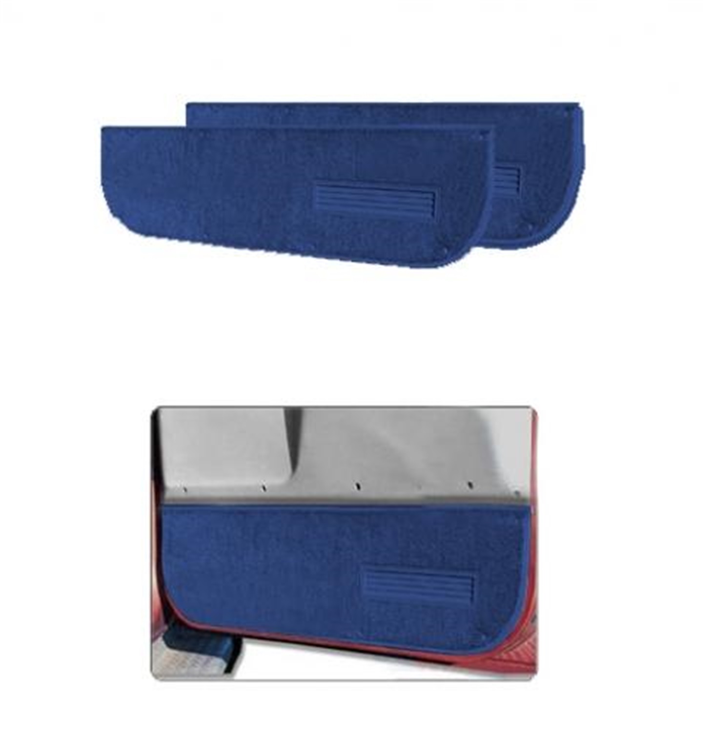 Lund 122004 - 80-96 Ford F-150 SuperCab Pro-Line Full Flr. Replacement Carpet - Blue (2 Pc.)