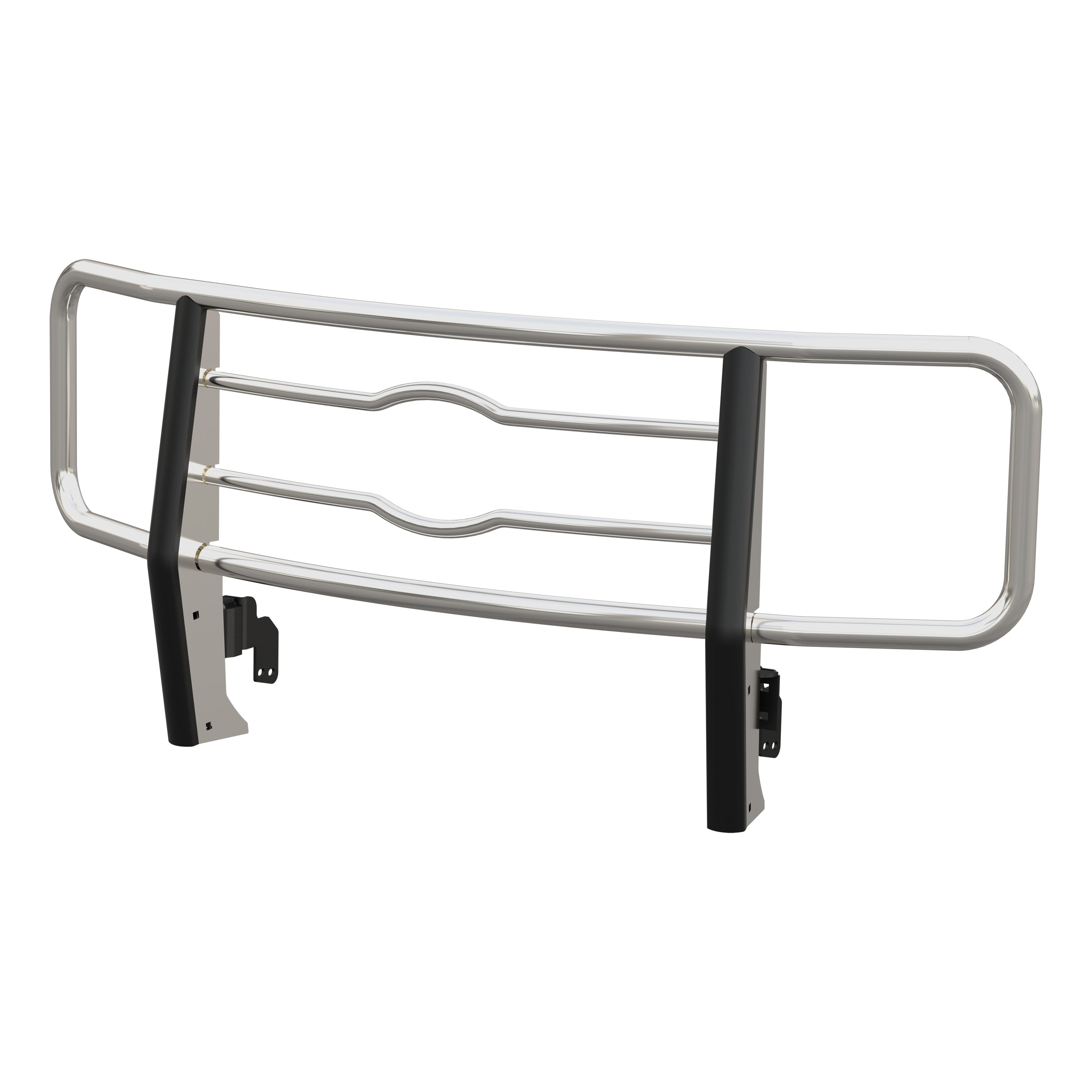 Luverne 331723-331722 - Chrome Steel 2" Tubular Grille Guard, Select Ford F-250, F-350, F-450, F-550