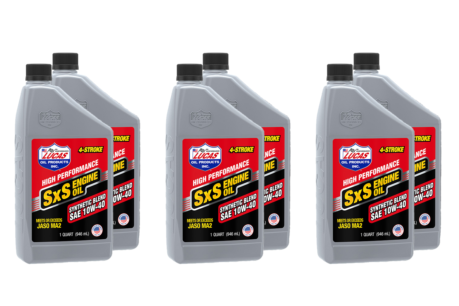Lucas Oil Products 11196 - Synthetic Blend 10w40 SXS Oil Case 6 x 1 Quart Lucas Oil Products 11196 - Synthetic Blend 10w40 SXS Oil Case 6 x 1 Quart