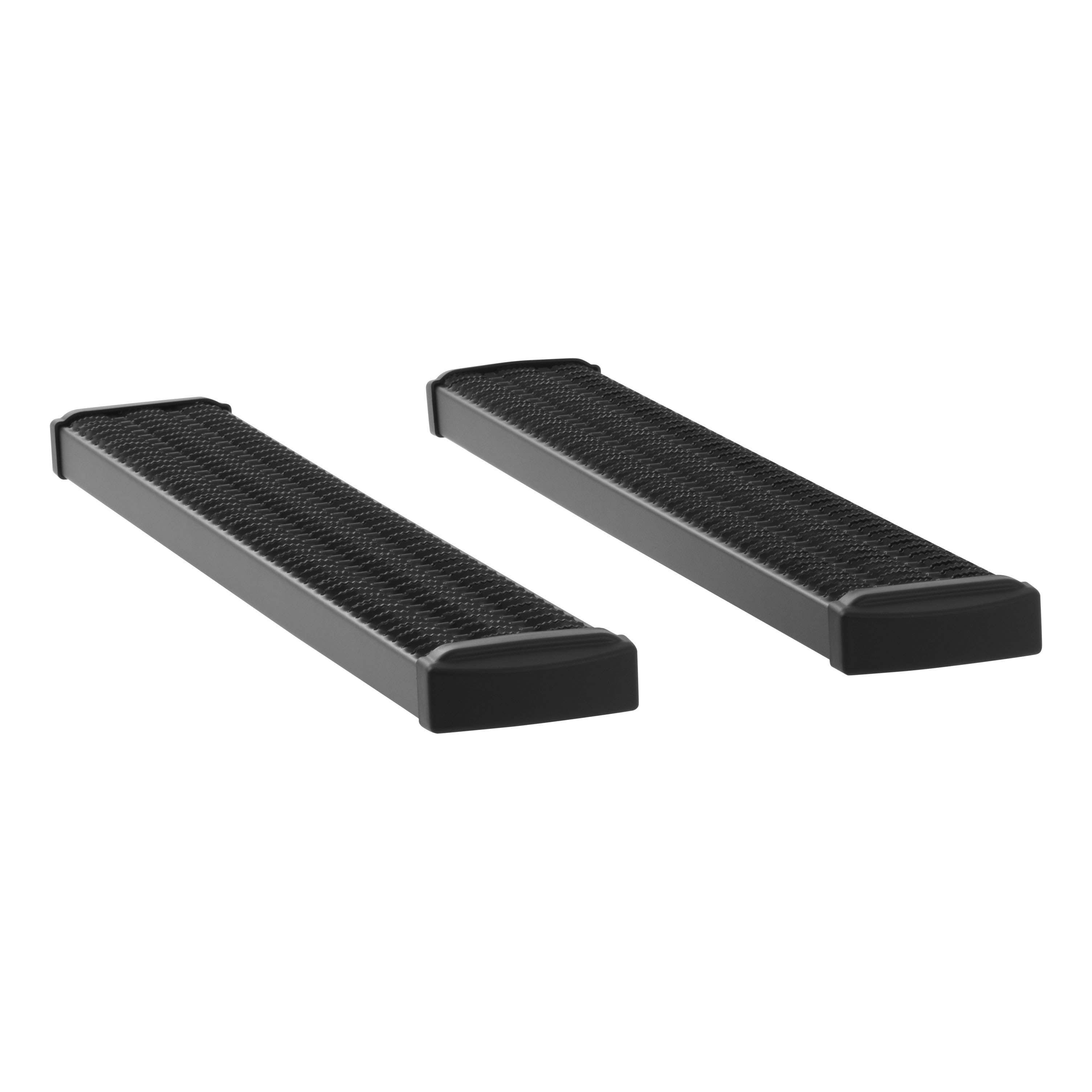 Luverne 415054-409921 - Grip Step 7" x 54" Black Aluminum Running Boards, Select Ford Super Duty