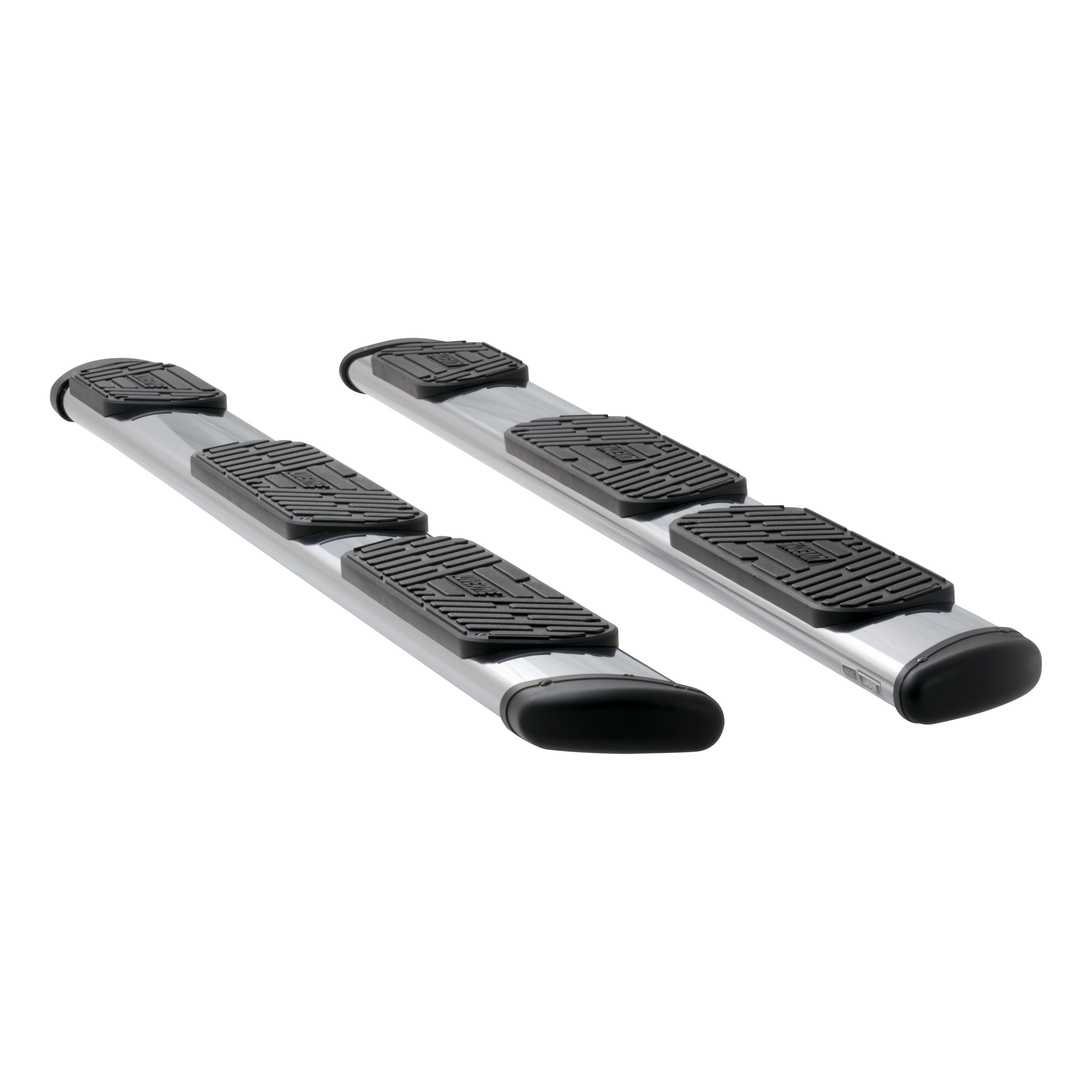 Luverne 477101-401530 - Regal 7 Polished Stainless 101" Oval W2W Steps, Select Ford F-150 Ext, 6'6" Bed Luverne 477101-401530 - Regal 7 Polished Stainless 101" Oval W2W Steps, Select Ford F-150 Ext, 6'6" Bed