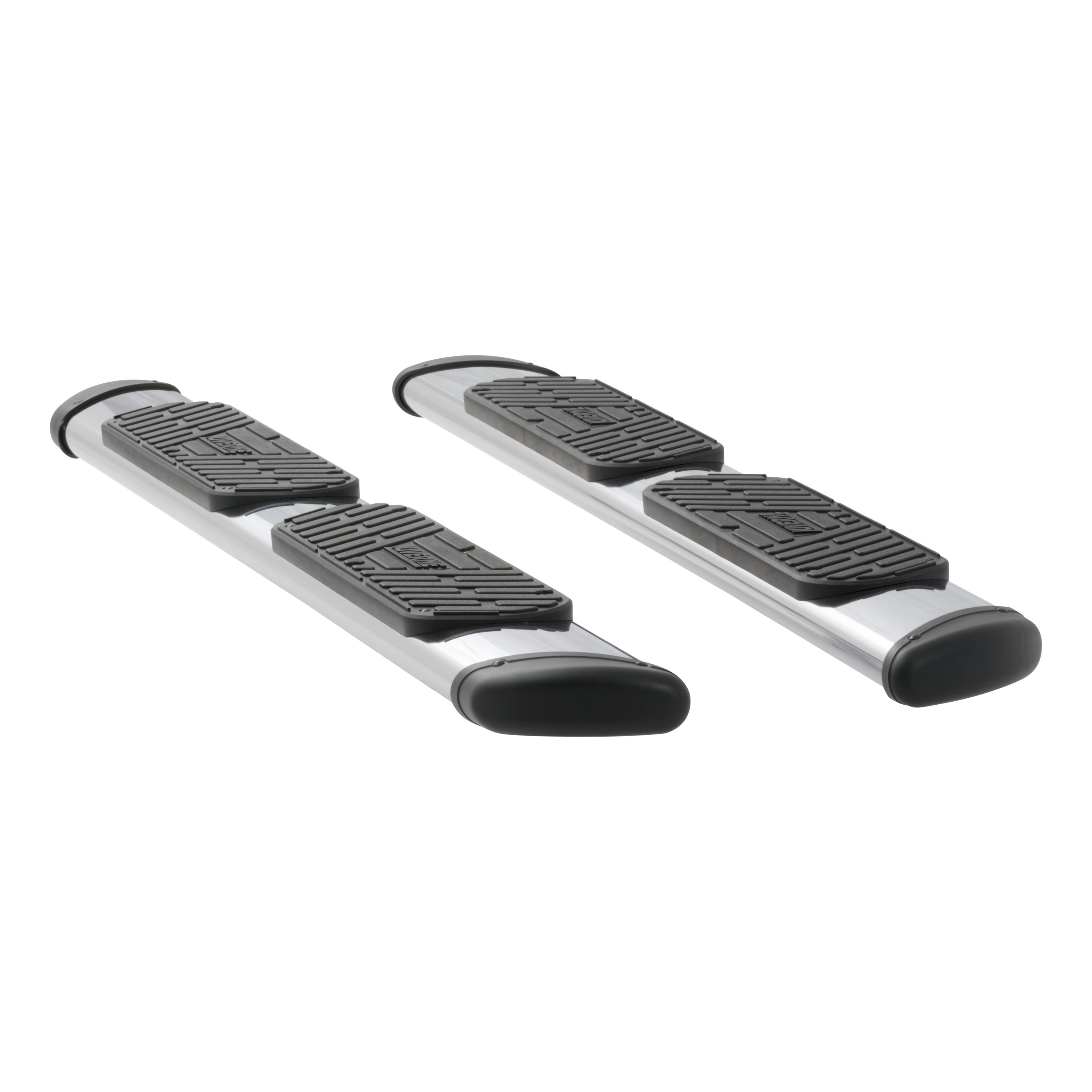 Luverne 477078-401633 - Regal 7 Polished Stainless 78" Oval Side Steps, Select Ram 1500 Quad Cab