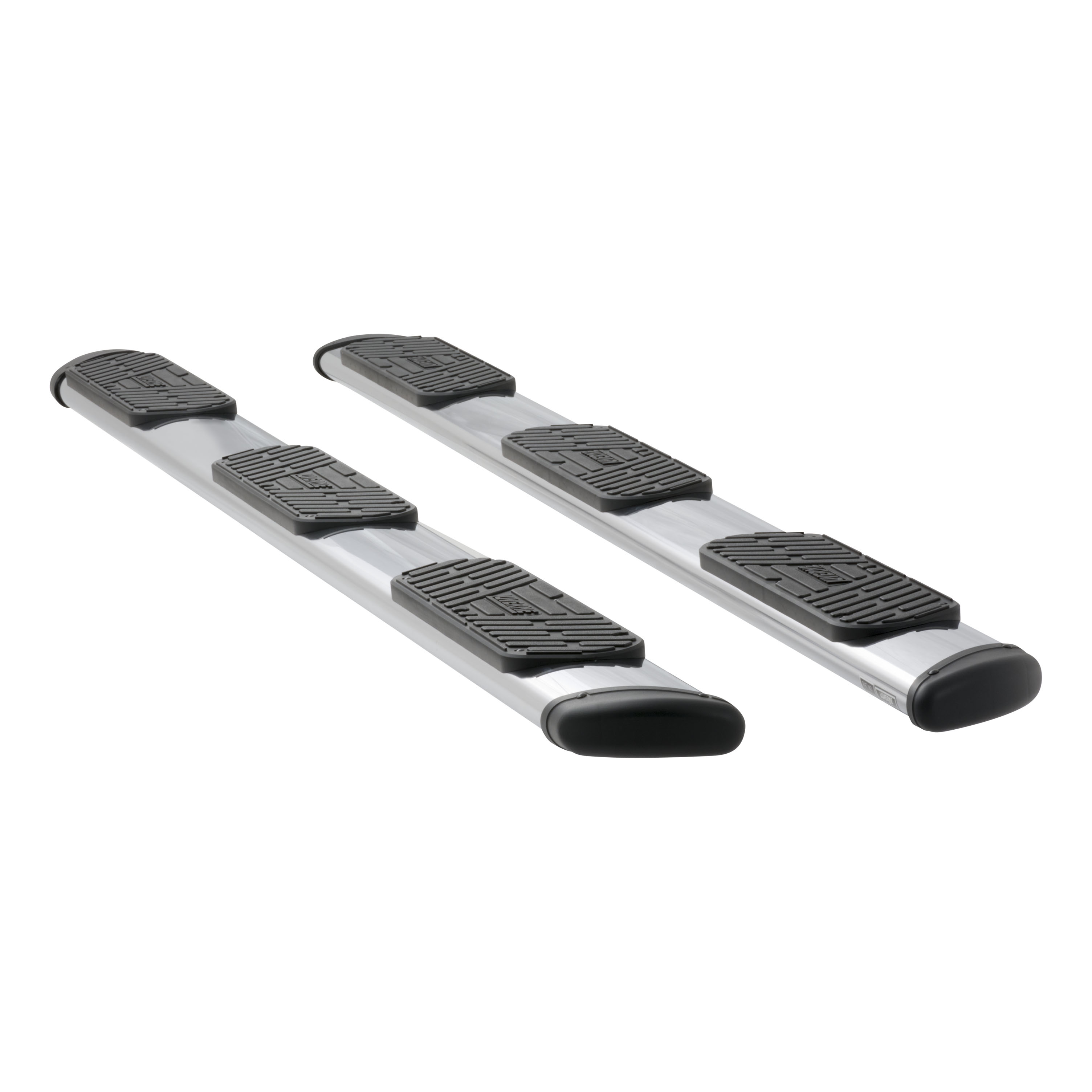 Luverne 477125-400829 - Regal 7 Polished Stainless 125" Oval W2W Steps, Select Ford F-250, F-350, F-450