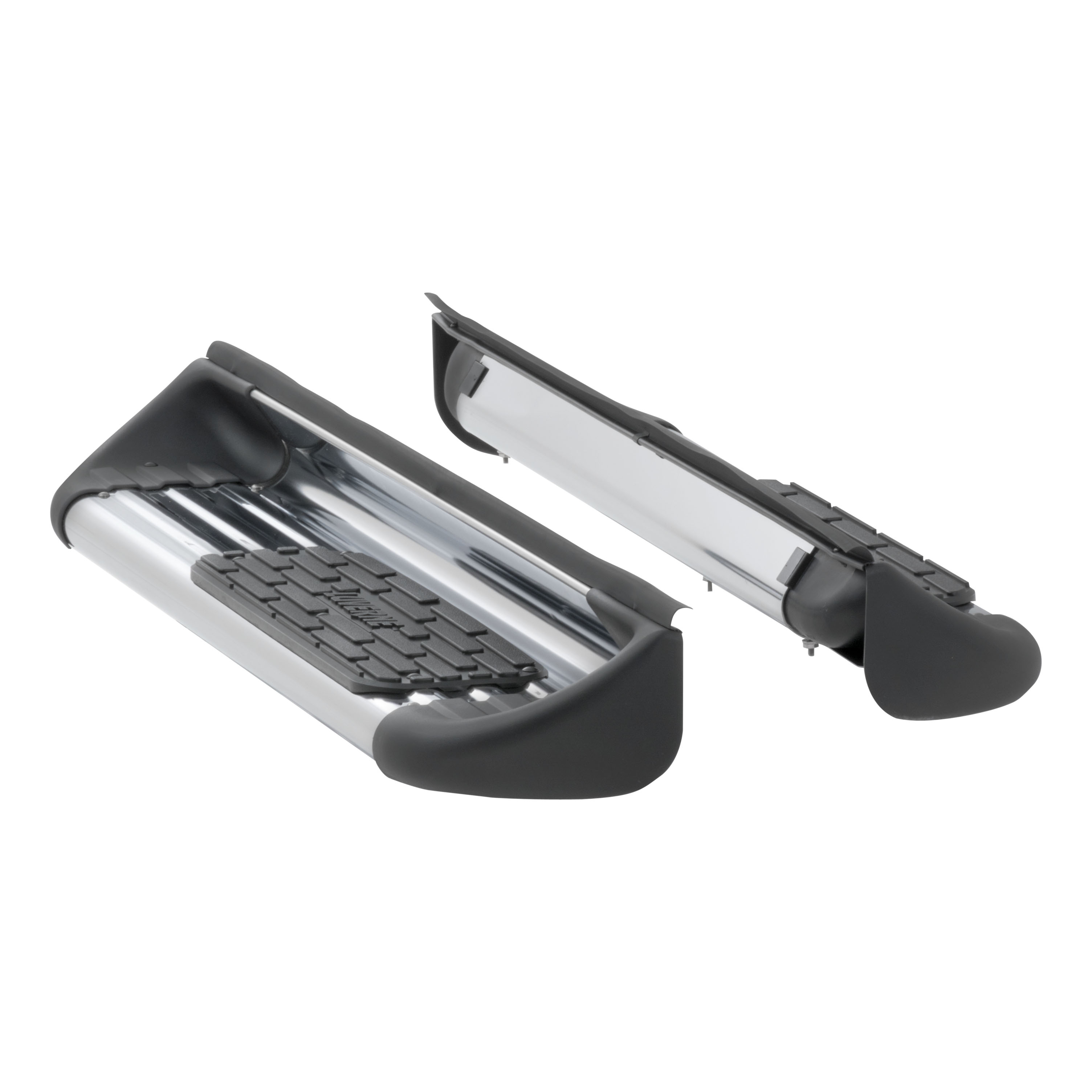 Luverne 489921-579921 - Polished Stainless Steel Side Entry Steps, Select Ford Super Duty Regular Cab