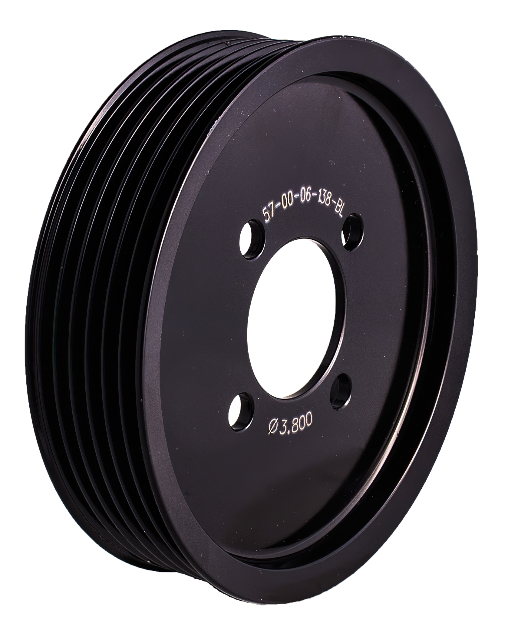 Magnuson 57-00-06-138-BL - Supercharger Pulley; Two-Piece 6 Rib 3.800" Diameter .400" Offset Magnuson 57-00-06-138-BL - Supercharger Pulley; Two-Piece 6 Rib 3.800" Diameter .400" Offset