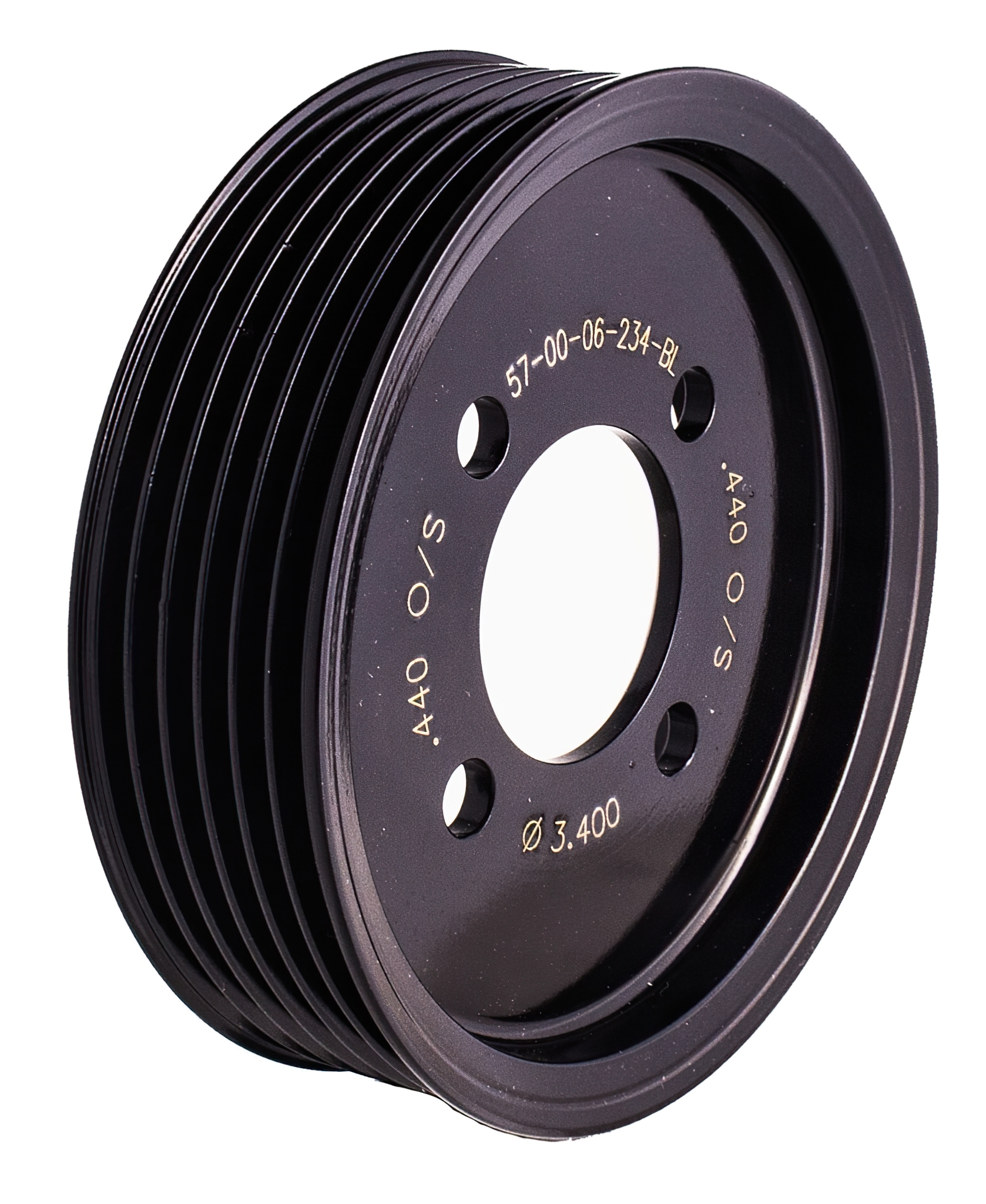Magnuson 57-00-06-234-BL - Supercharger Pulley; Two-Piece 6 Rib 3.400" Diameter .440" Offset Magnuson 57-00-06-234-BL - Supercharger Pulley; Two-Piece 6 Rib 3.400" Diameter .440" Offset