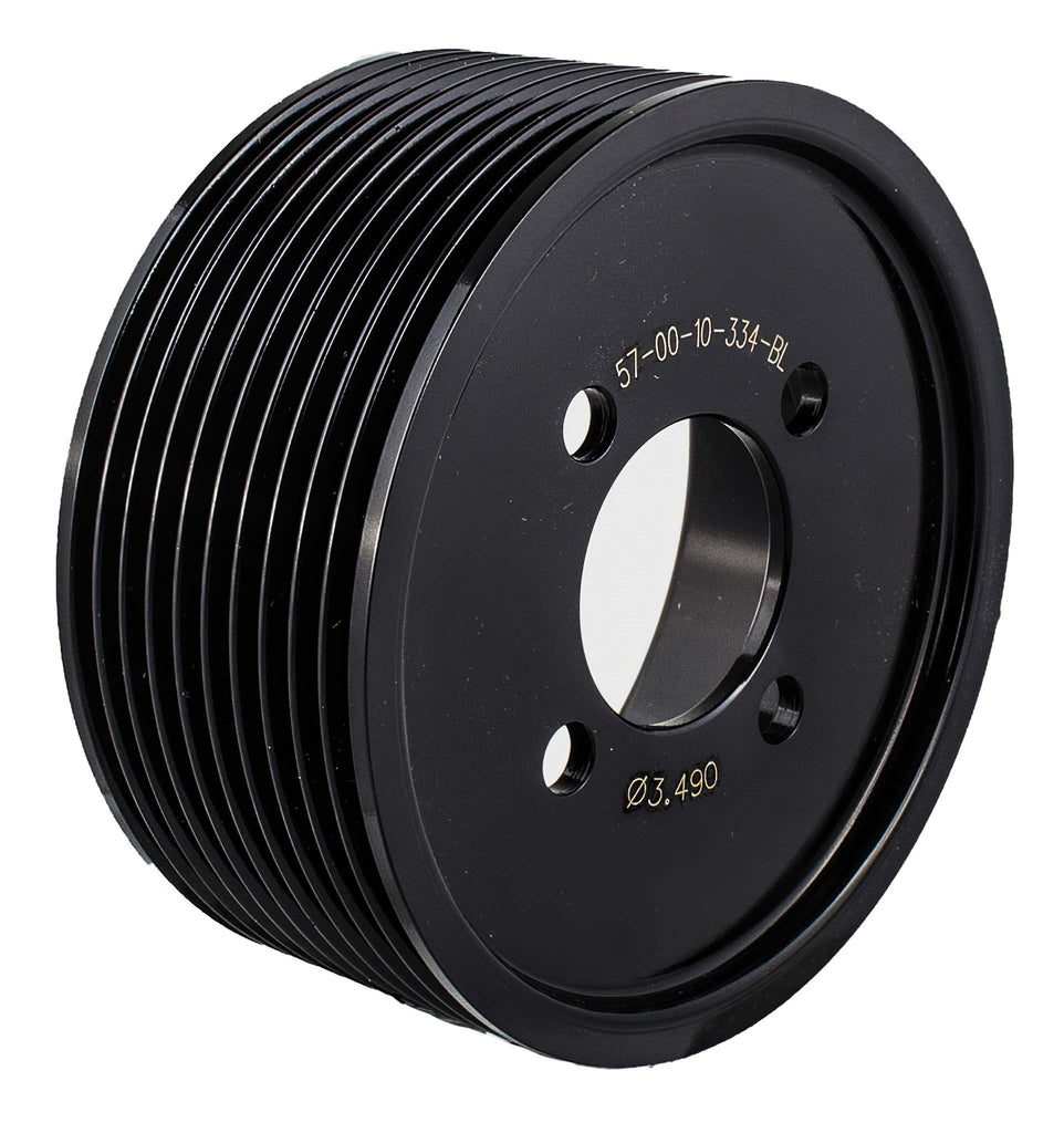 Magnuson 57-00-10-334-BL - Supercharger Pulley; Two-Piece 10 Rib 3.490" Diameter .015" Offset Magnuson 57-00-10-334-BL - Supercharger Pulley; Two-Piece 10 Rib 3.490" Diameter .015" Offset