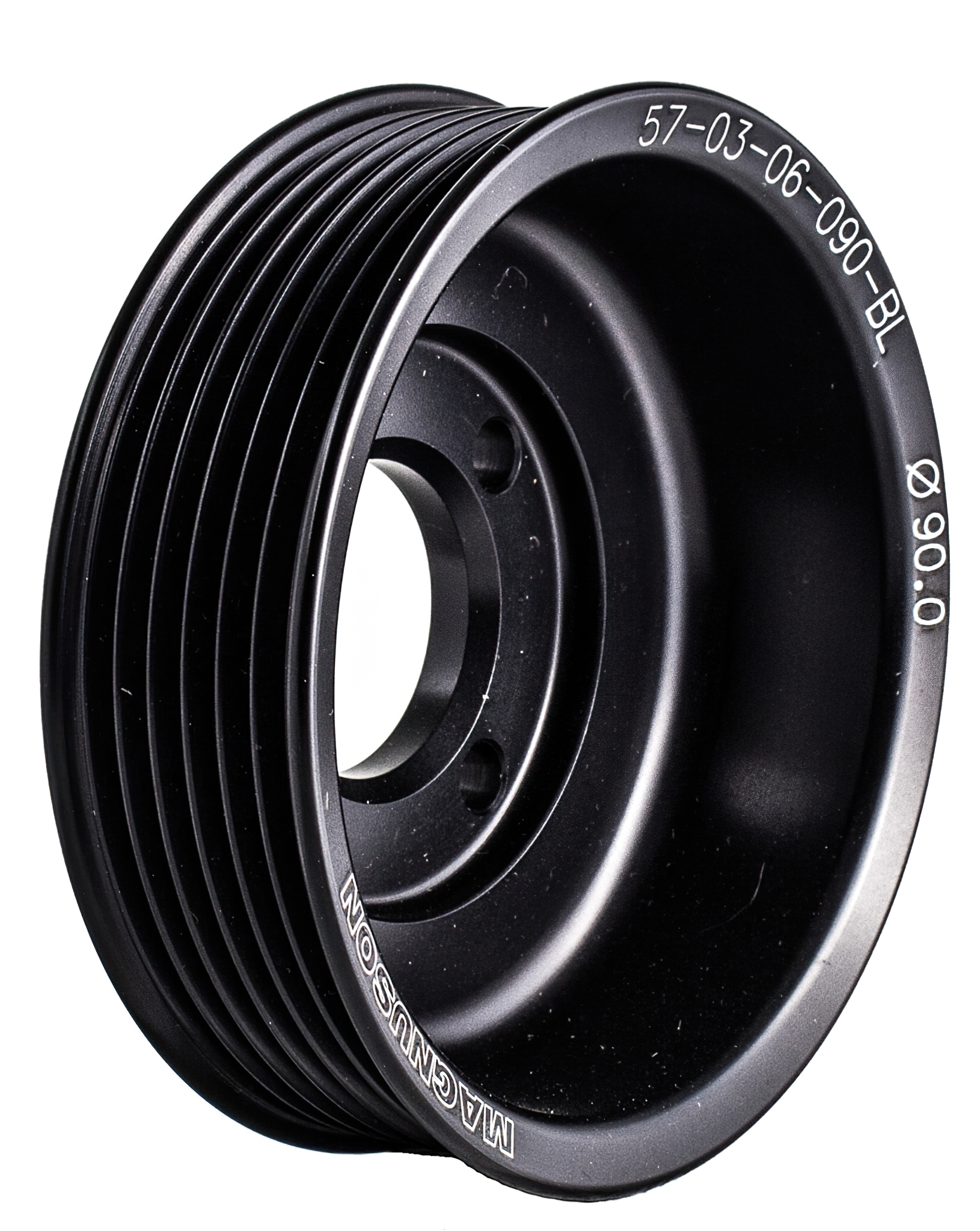 Magnuson 57-03-06-090-BL - Supercharger Pulley; Two-Piece 6 Rib 90mm Diameter 15.57mm Offset Magnuson 57-03-06-090-BL - Supercharger Pulley; Two-Piece 6 Rib 90mm Diameter 15.57mm Offset