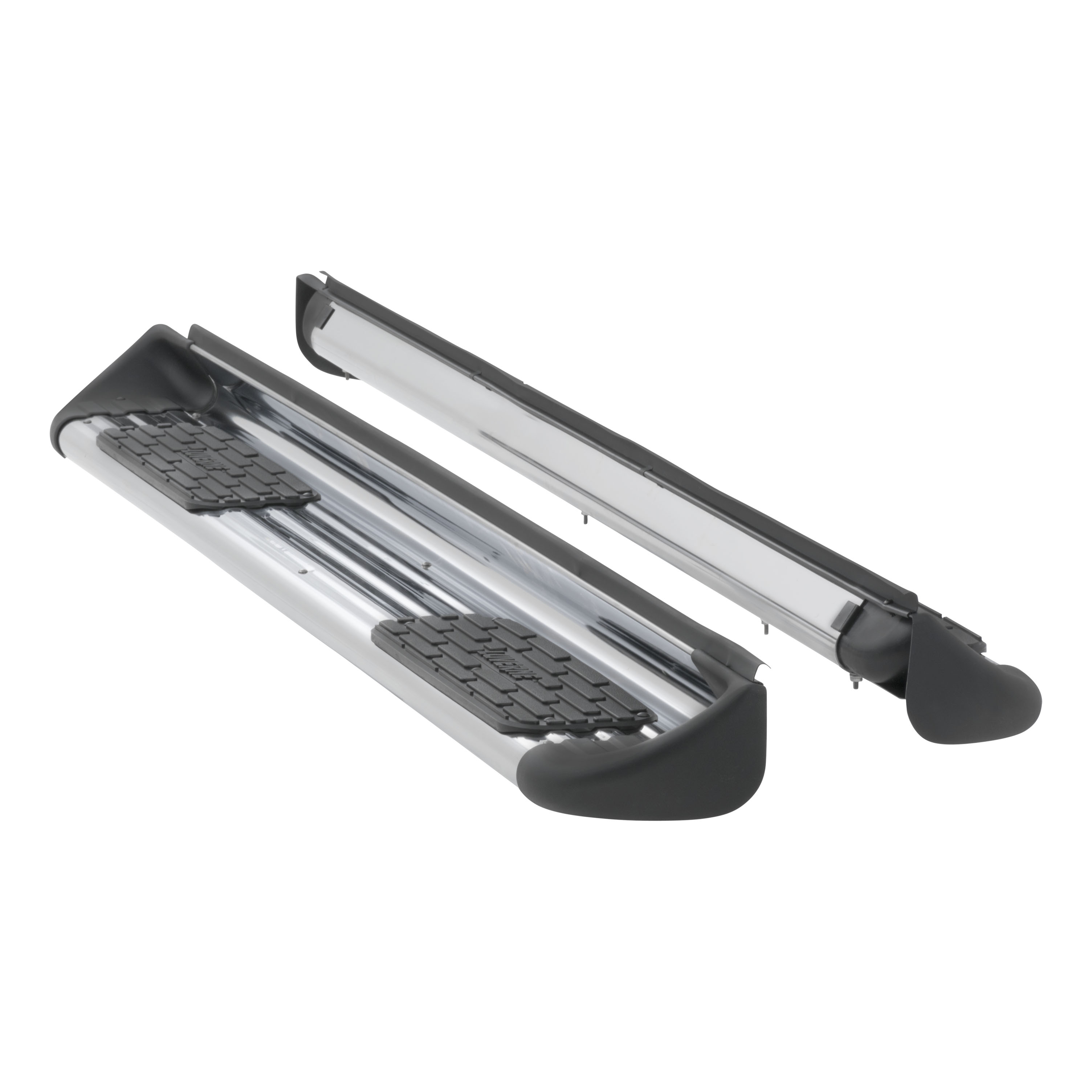 Luverne 480422 - Polished Stainless Steel Side Entry Steps, Select Ford F-150 Super Cab