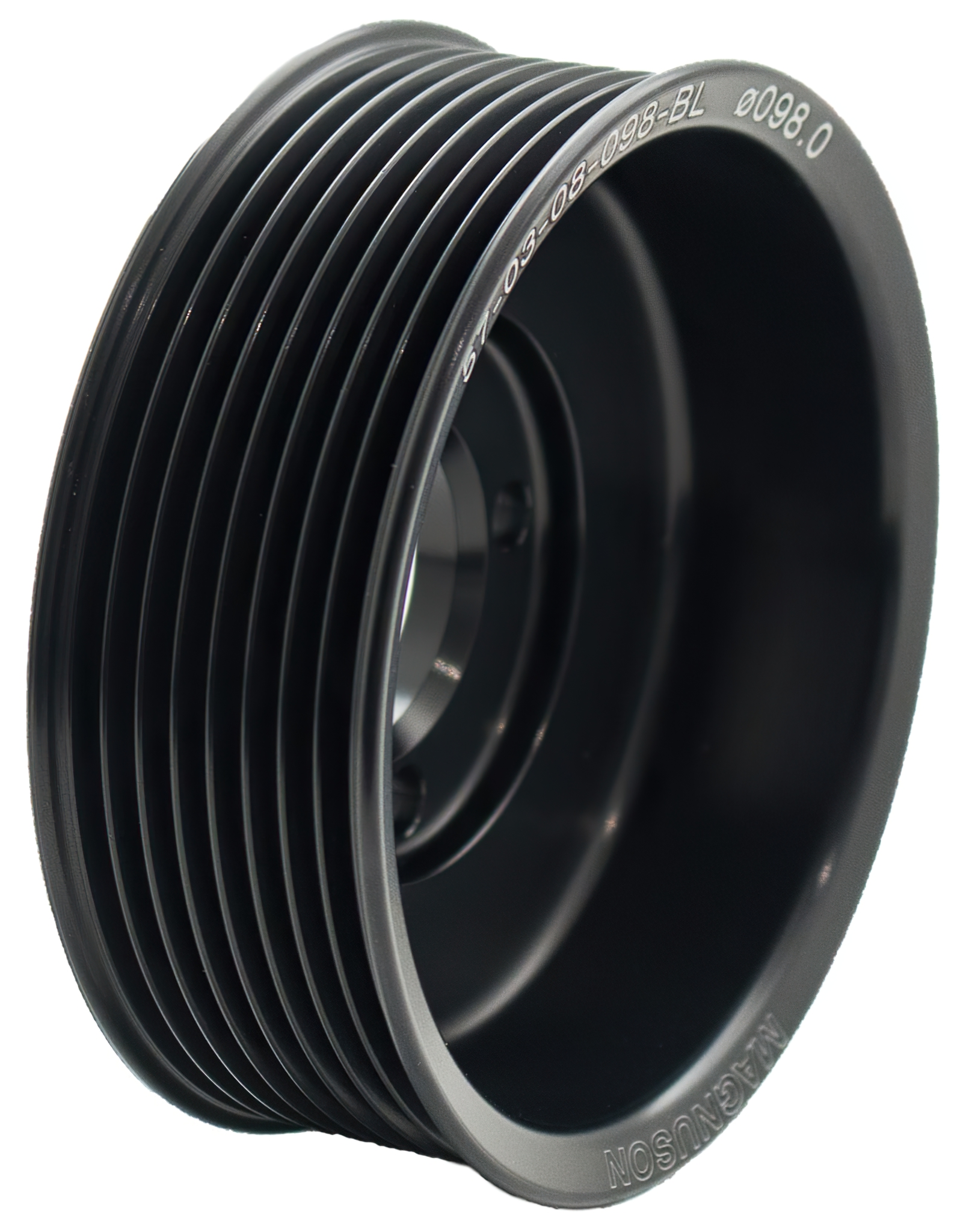 Magnuson 57-03-08-098-BL - Supercharger Pulley; Two-Piece 8 Rib 98mm Diameter 98.0mm Offset Magnuson 57-03-08-098-BL - Supercharger Pulley; Two-Piece 8 Rib 98mm Diameter 98.0mm Offset