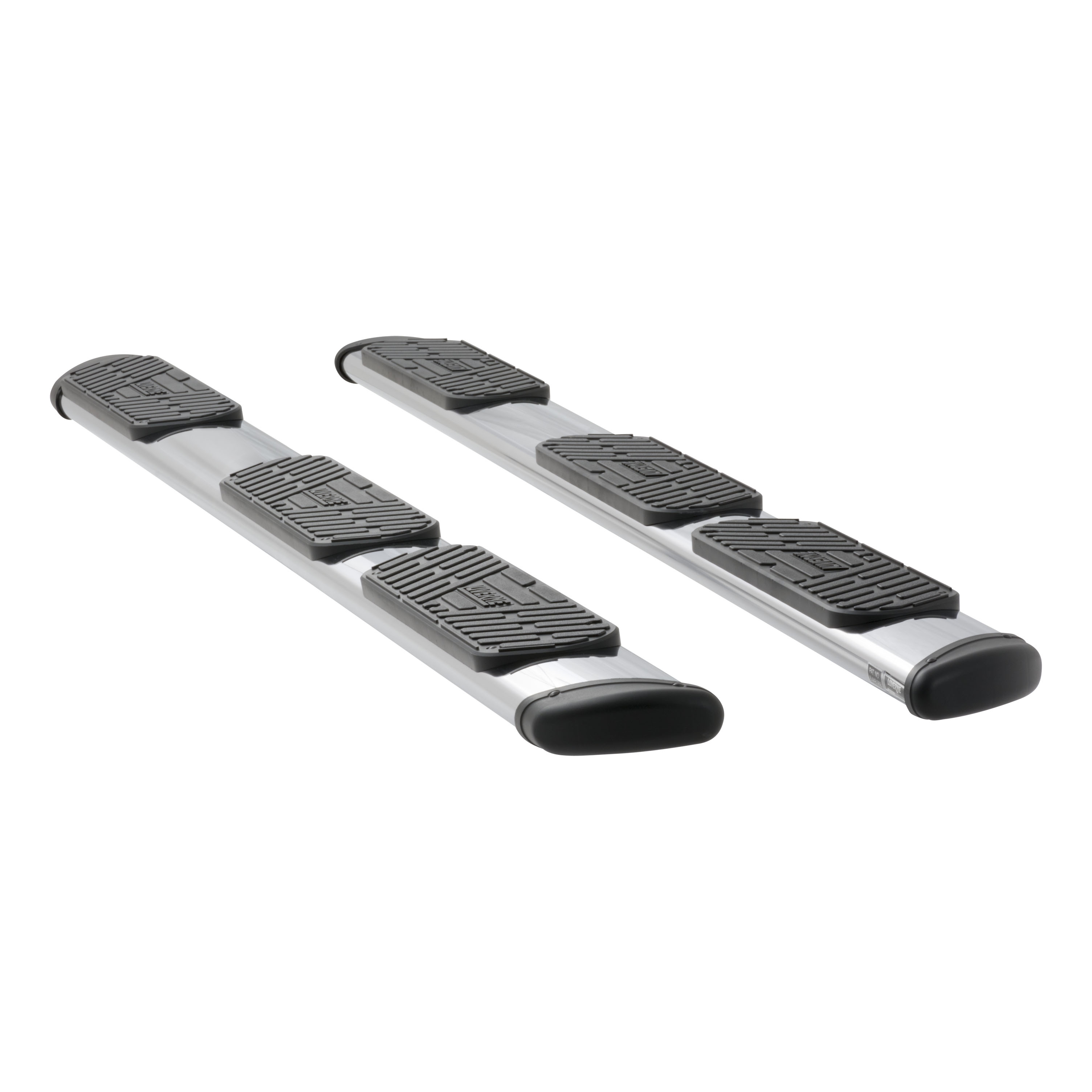Luverne 477113-400829 - Regal 7 Polished Stainless 113" Oval W2W Steps, Select Ford F-250, F-350