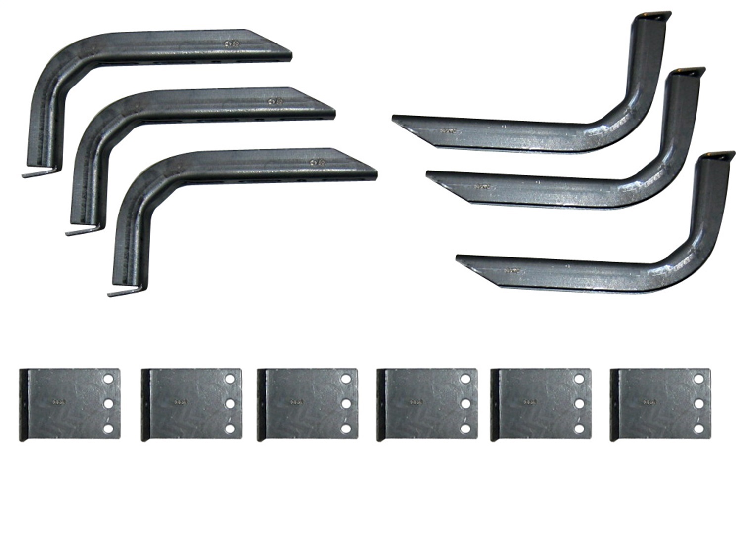 Lund 300058 - 05-09 Jeep Liberty EZ Running Board Mounting Bracket Kit - Brite